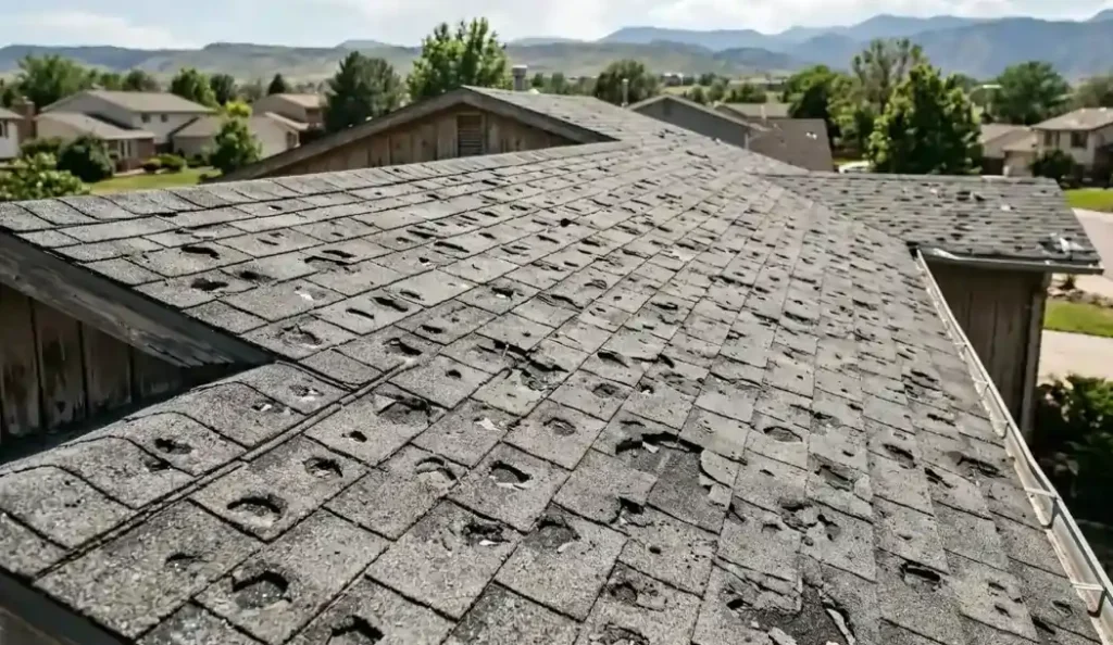 Hail damage in Colorado Springs