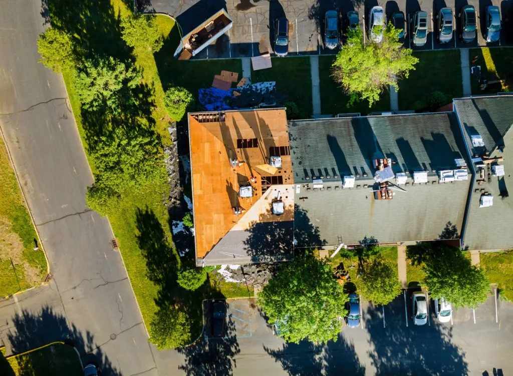 Replacing Old Roofing on Commercial Building
