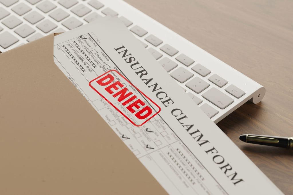 Denial letter for roof claim