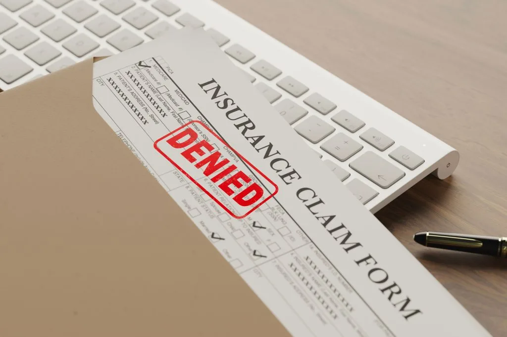 Denial letter for roof claim