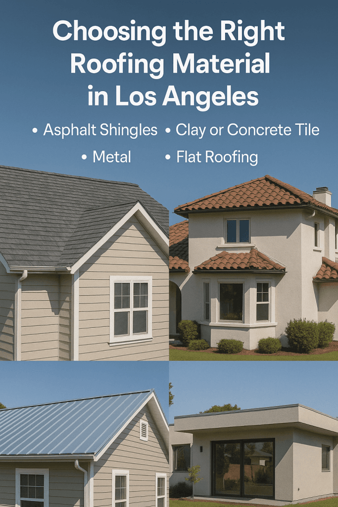 different types of roof types in los angeles