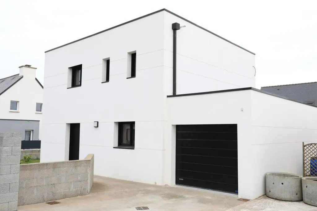 image of modern house with a flat roof