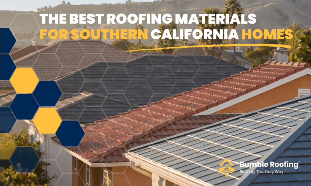 Before and after roof replacement on Los Angeles home