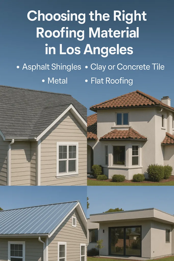 different types of roof types in los angeles