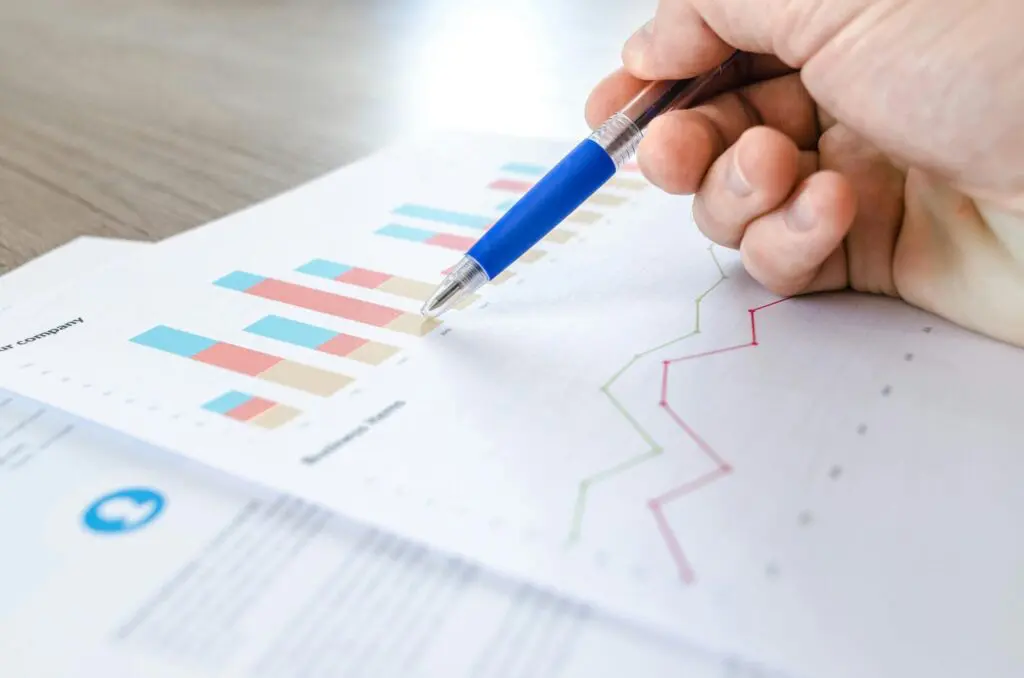 image of chart and graphs