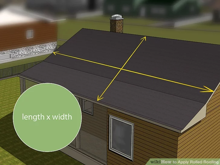 make preparations how to apply rolled roofing