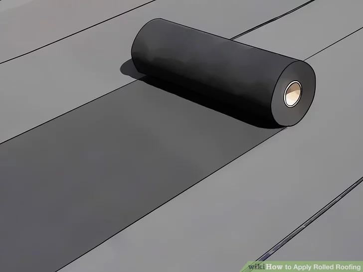 lay out the materials - how to apply rolled roofing