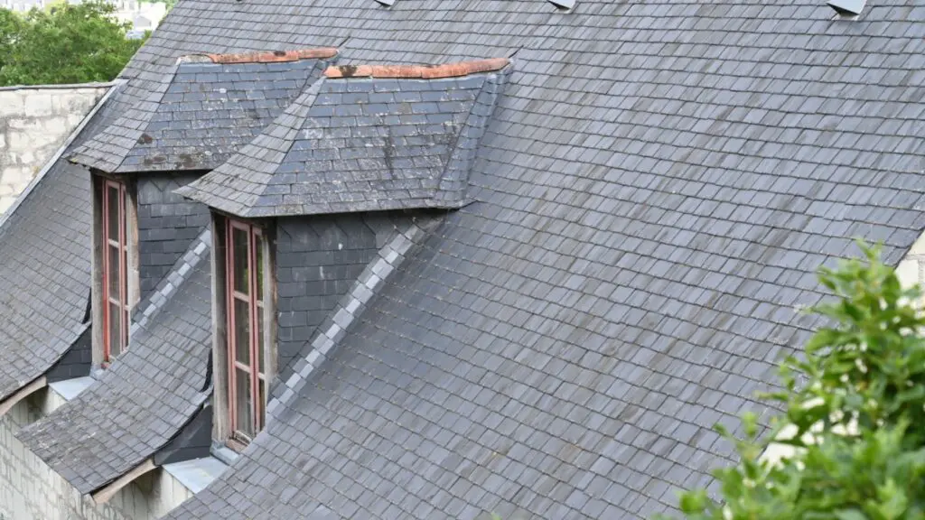 Historical natural slate roof in Richmond, VA.